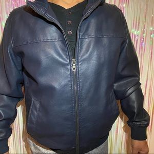 Original Tommy Hilfiger Leather Bomber Jacket
